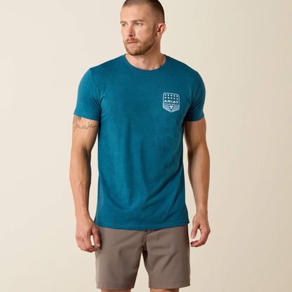 Ariat Latest | Ariat Stripe Patriotic Badge T-Shirt