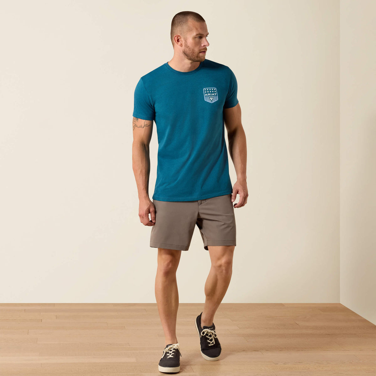 Ariat Latest | Ariat Stripe Patriotic Badge T-Shirt