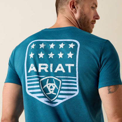 Ariat Latest | Ariat Stripe Patriotic Badge T-Shirt