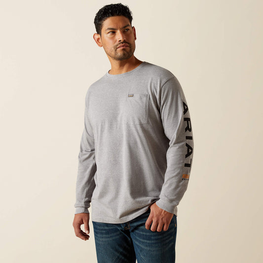 Ariat Great Value | Rebar Cotton Strong Standard Logo Pocket T-Shirt