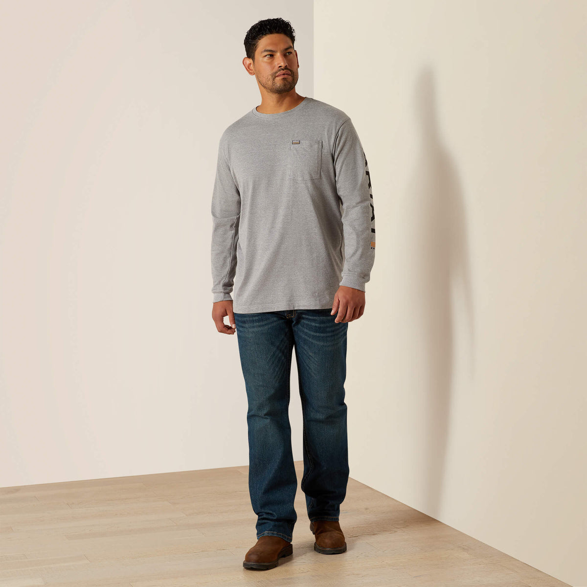 Ariat Great Value | Rebar Cotton Strong Standard Logo Pocket T-Shirt