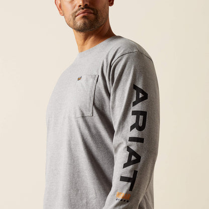 Ariat Great Value | Rebar Cotton Strong Standard Logo Pocket T-Shirt