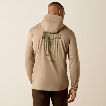 Ariat Discount | Rebar Sunblocker Outdoor Hooded Classic Fit Long Sleeve T-Shirt