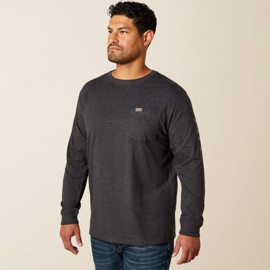 Ariat New | Rebar Cotton Strong Standard Logo Pocket T-Shirt