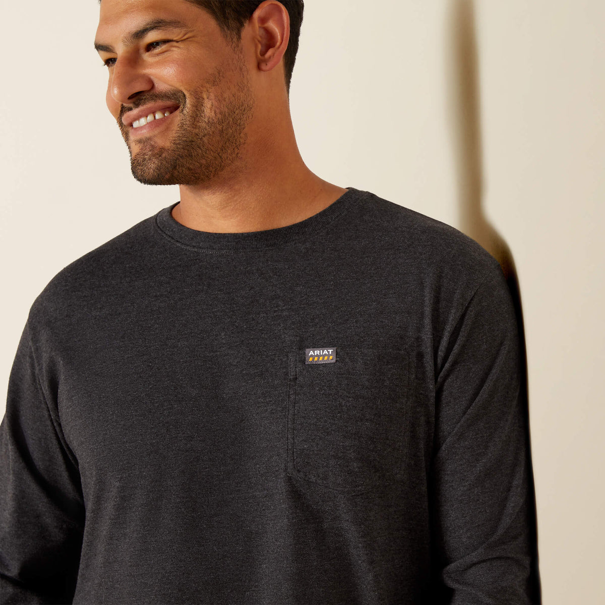 Ariat New | Rebar Cotton Strong Standard Logo Pocket T-Shirt