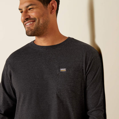 Ariat New | Rebar Cotton Strong Standard Logo Pocket T-Shirt