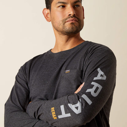 Ariat New | Rebar Cotton Strong Standard Logo Pocket T-Shirt