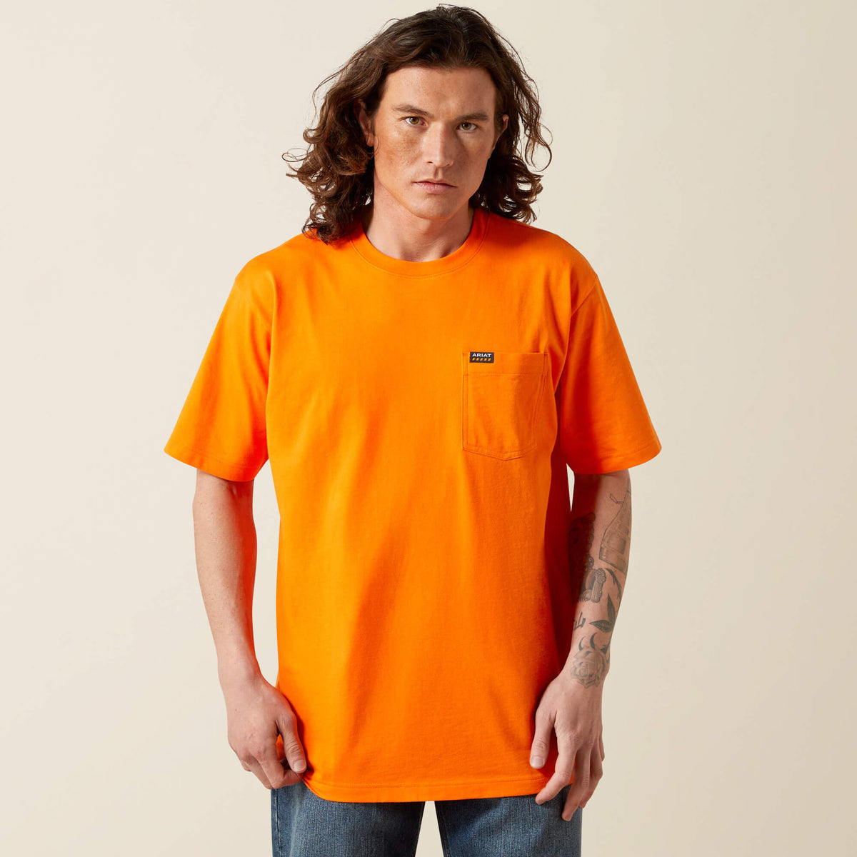 Ariat Hot Sale | Rebar Cotton Strong Standard Pocket T-Shirt