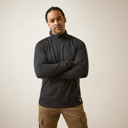 Ariat New | Rebar Gridwork Baselayer 1/4 Zip T-Shirt