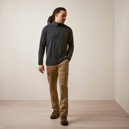 Ariat New | Rebar Gridwork Baselayer 1/4 Zip T-Shirt
