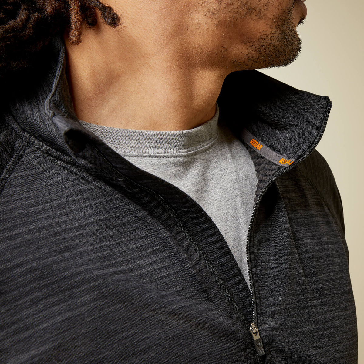 Ariat New | Rebar Gridwork Baselayer 1/4 Zip T-Shirt
