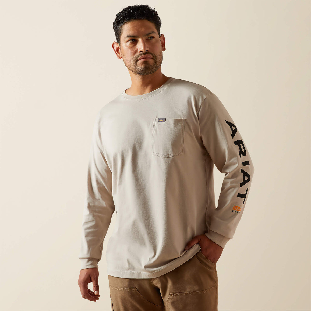 Ariat Premium | Rebar Cotton Strong Standard Logo Pocket T-Shirt