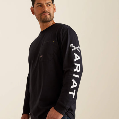 Ariat Signature | Rebar Workman Bolt Skull T-Shirt