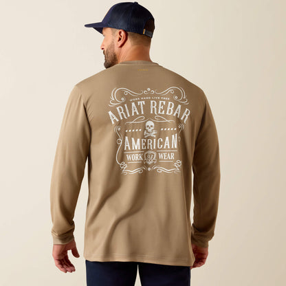Ariat Top Pick | Rebar Heat Fighter Label Long Sleeve T-Shirt