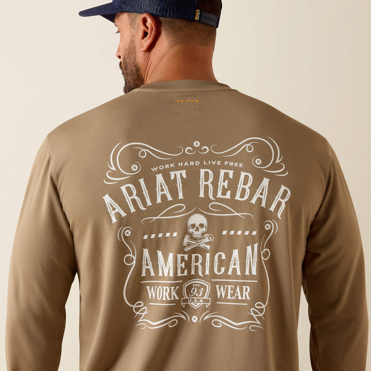 Ariat Top Pick | Rebar Heat Fighter Label Long Sleeve T-Shirt