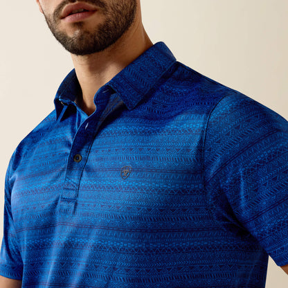 Ariat Recommended | All Over Print Fitted Polo