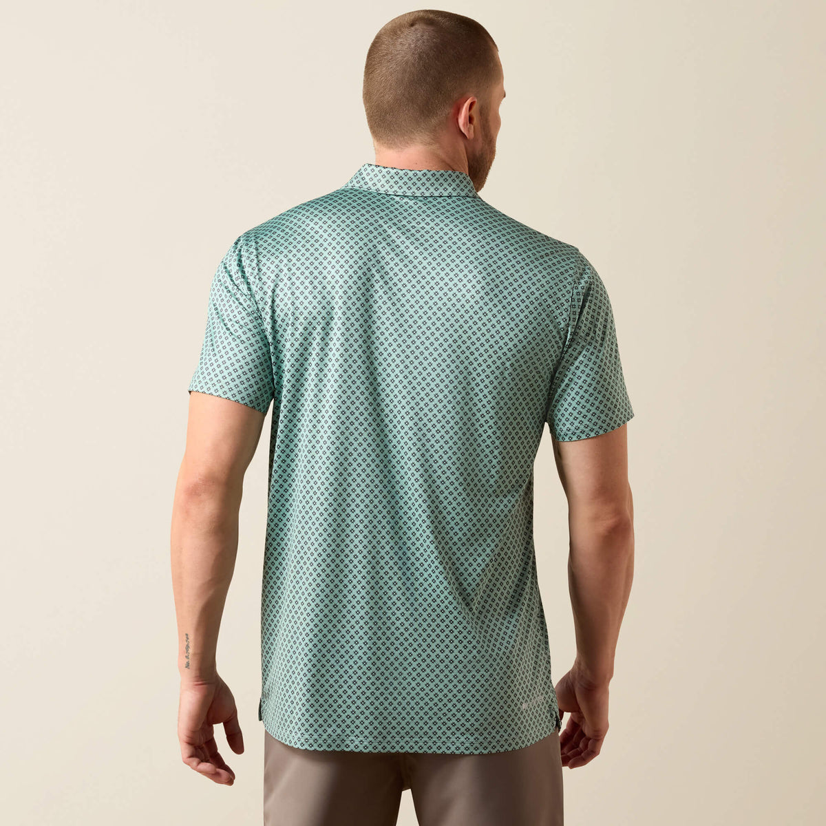 Ariat Quality | All Over Print Heathered Fitted Polo