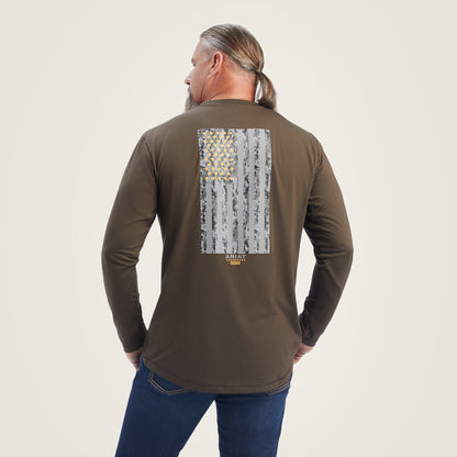 Ariat Best Price | Rebar Workman Reflective Flag Graphic T-Shirt