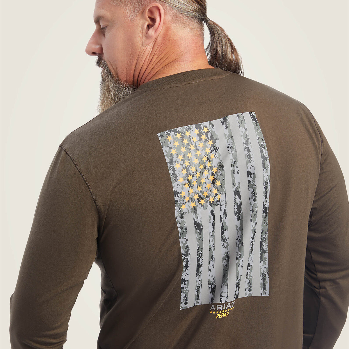 Ariat Best Price | Rebar Workman Reflective Flag Graphic T-Shirt