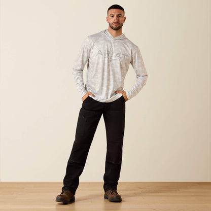 Ariat Signature | Rebar Sunblocker Printed Craft Hooded Long Sleeve T-Shirt