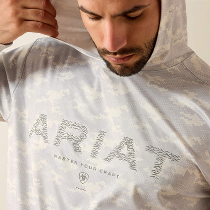 Ariat Signature | Rebar Sunblocker Printed Craft Hooded Long Sleeve T-Shirt