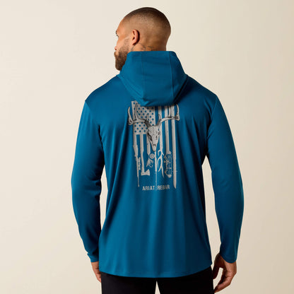 Ariat Best Price | Rebar Sunblocker Outdoor Hooded Classic Fit Long Sleeve T-Shirt