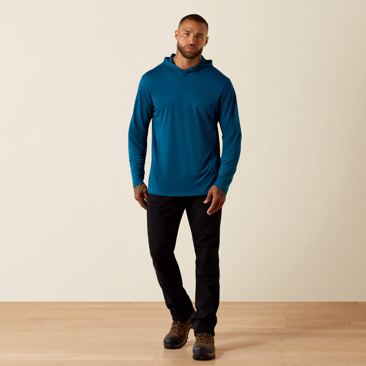 Ariat Best Price | Rebar Sunblocker Outdoor Hooded Classic Fit Long Sleeve T-Shirt