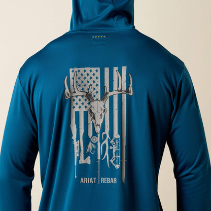 Ariat Best Price | Rebar Sunblocker Outdoor Hooded Classic Fit Long Sleeve T-Shirt