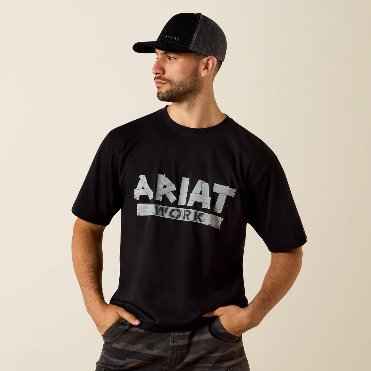 Ariat Popular | Rebar Cotton Strong Duct Logo T-Shirt