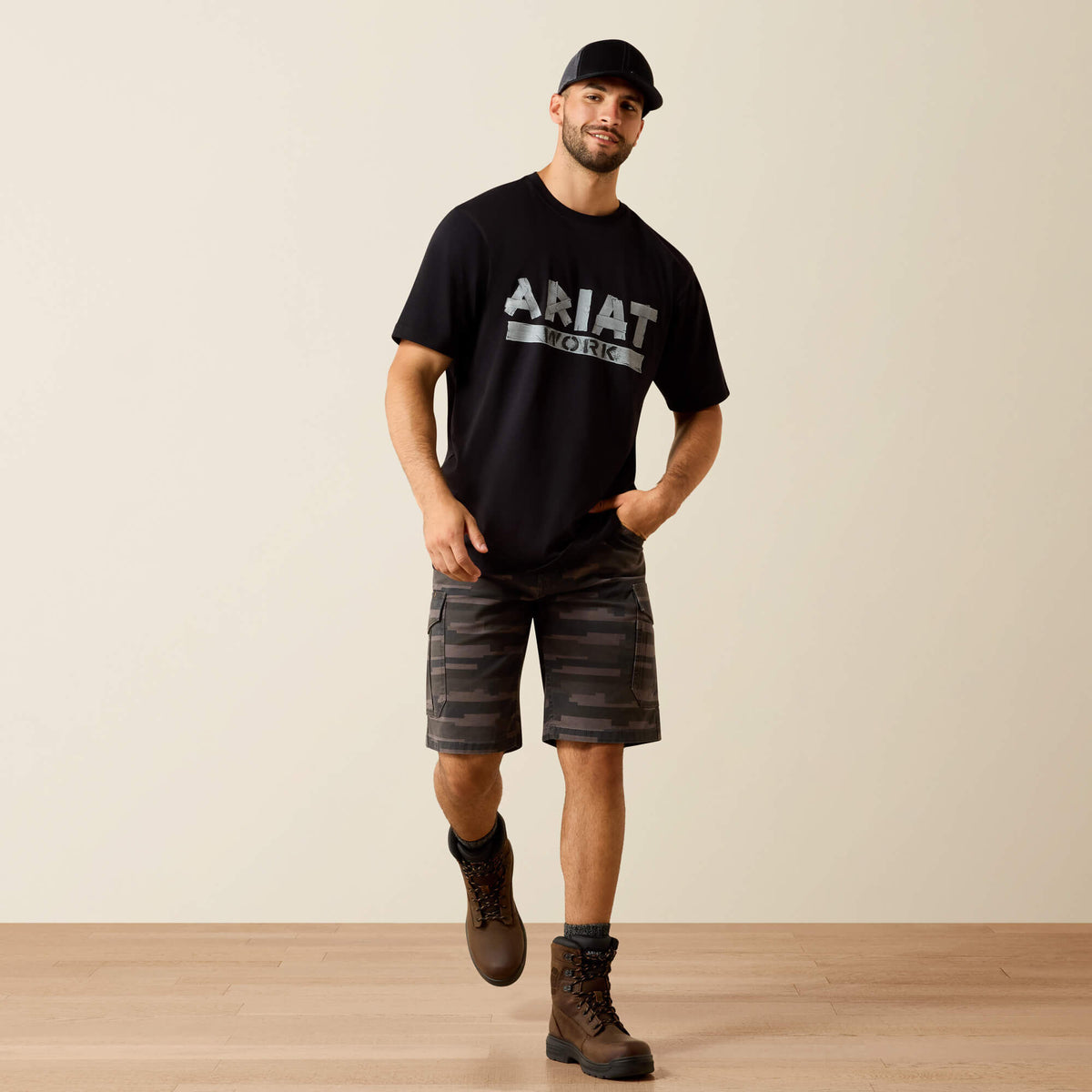Ariat Popular | Rebar Cotton Strong Duct Logo T-Shirt
