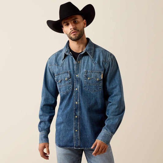 Ariat Best Seller | Sawtooth Denim Retro Fit Shirt