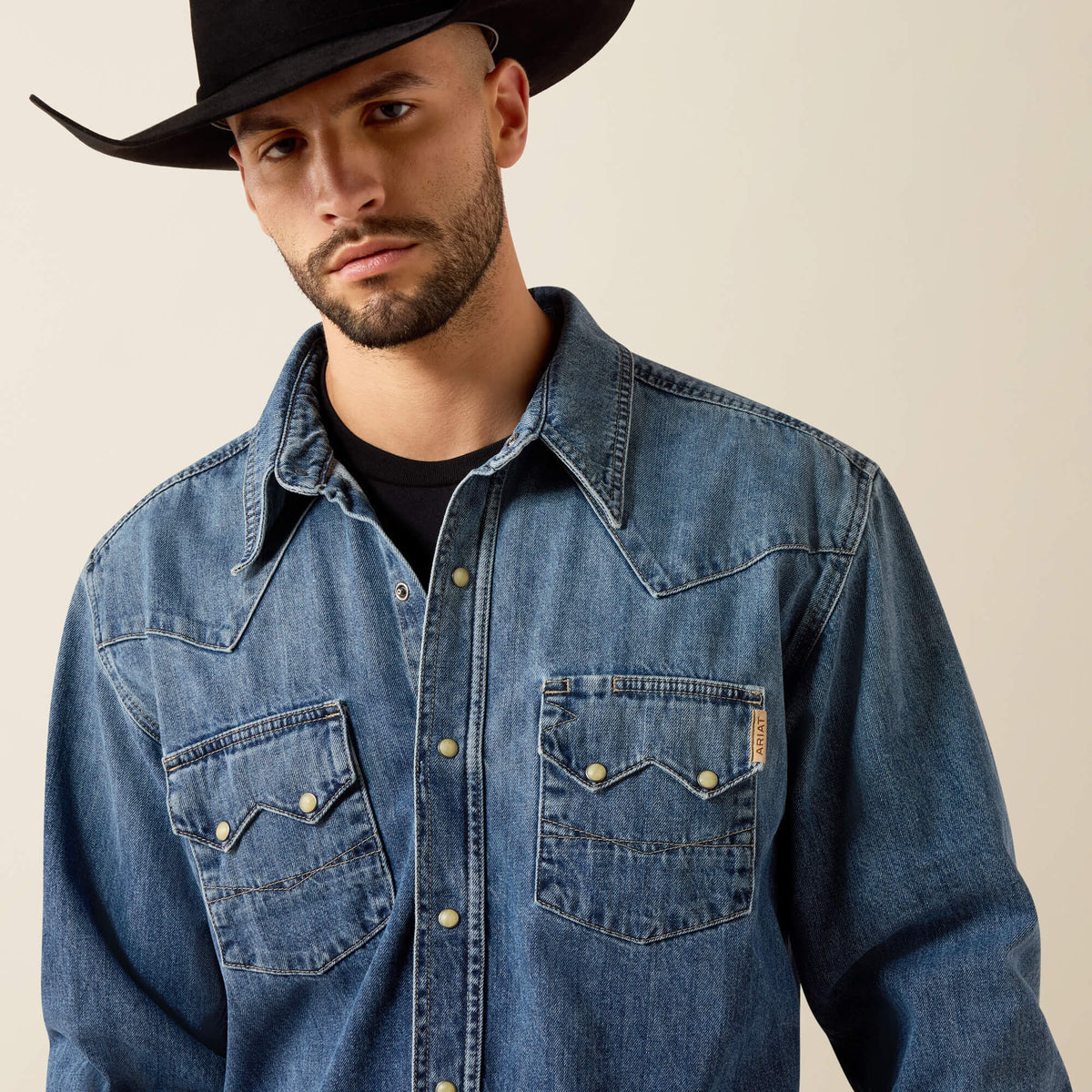 Ariat Best Seller | Sawtooth Denim Retro Fit Shirt