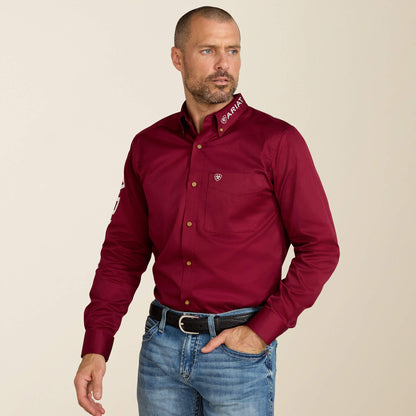 Ariat Trusted | Team Logo Twill Fitted Shirt