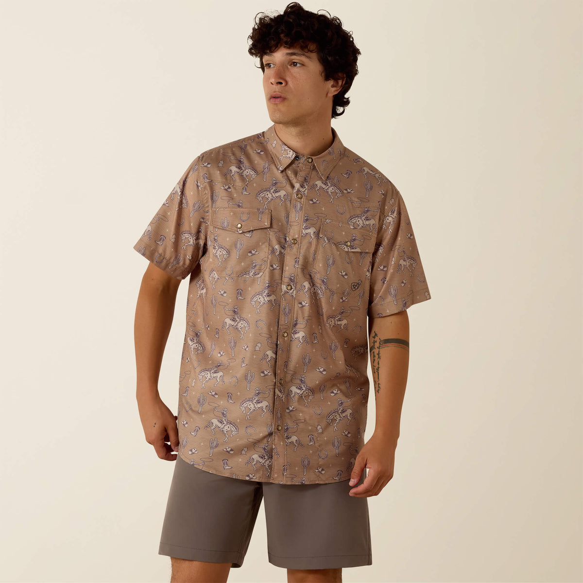 Ariat Premium | Printed VentTEK Western Fitted Snap Shirt