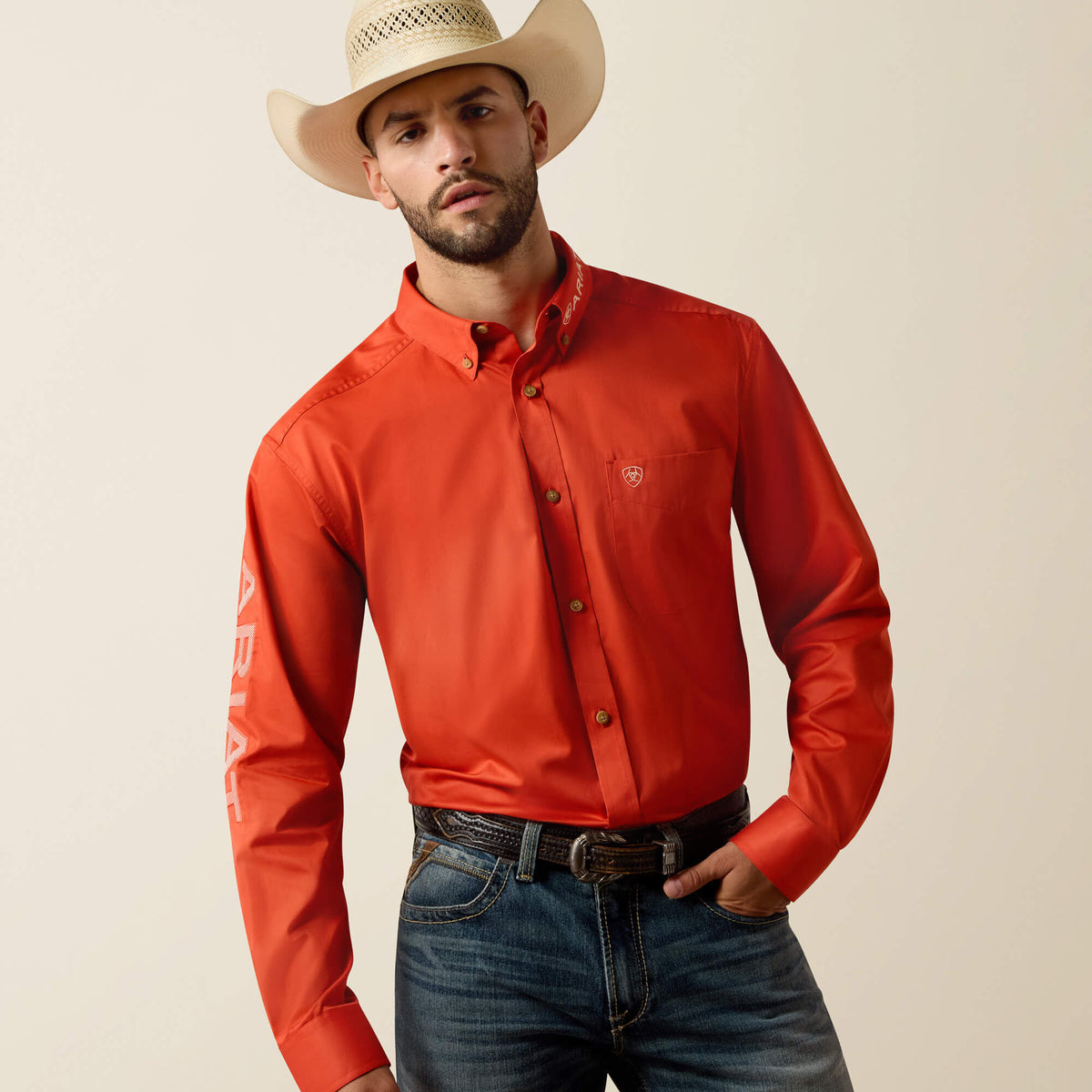 Ariat Latest | Team Logo Lightweight Twill Classic Fit Shirt