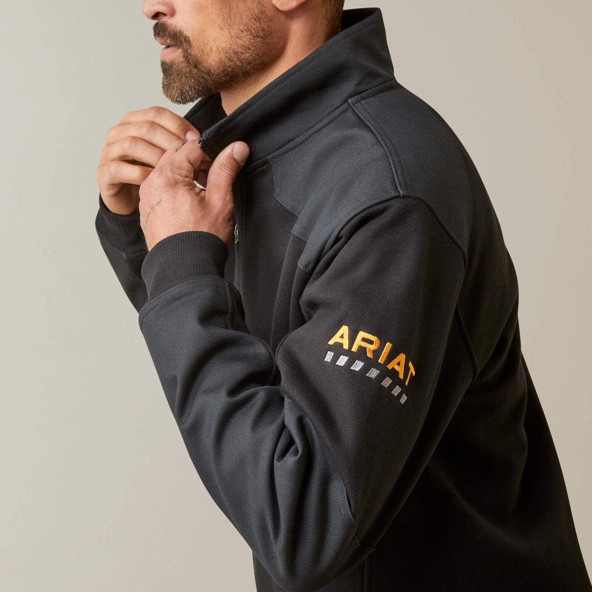 Ariat Essential | Rebar Workman Duracanvas 1/4 Zip Sweatshirt
