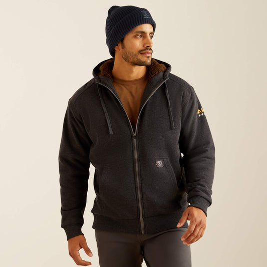 Ariat Classic | Rebar All-Weather Sherpa-Lined Full Zip Hoodie