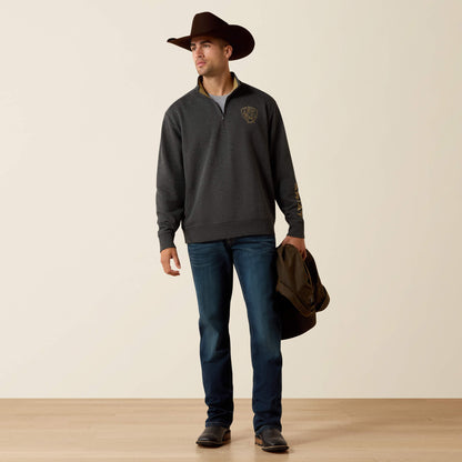 Ariat Top Pick | Logo PBR 1/4 Zip Sweatshirt