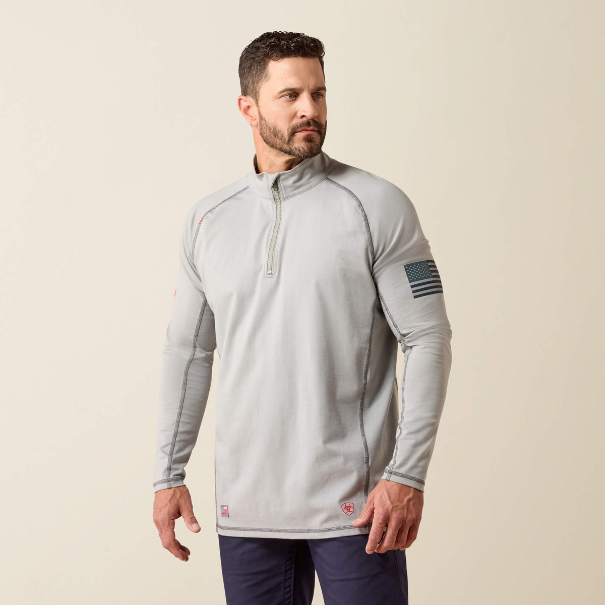 Ariat Customer Favorite | FR Combat Stretch Patriot 1/4 Zip Work Shirt