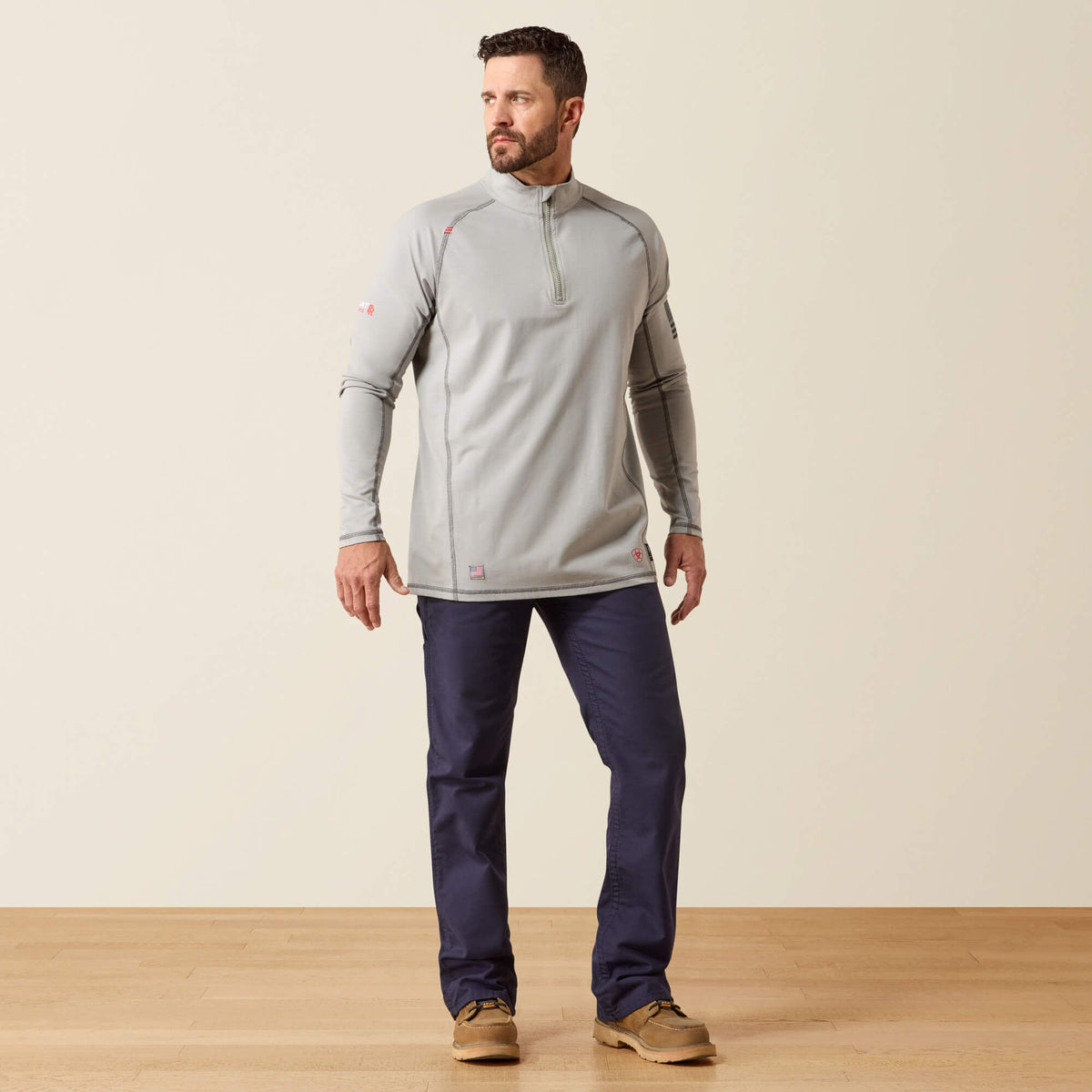 Ariat Customer Favorite | FR Combat Stretch Patriot 1/4 Zip Work Shirt