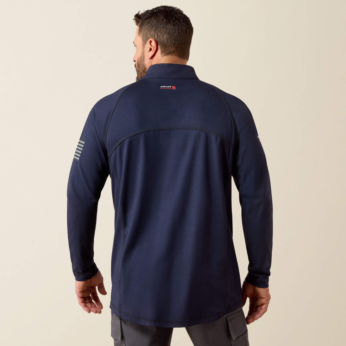 Ariat Best Price | FR Combat Stretch Patriot 1/4 Zip Work Shirt