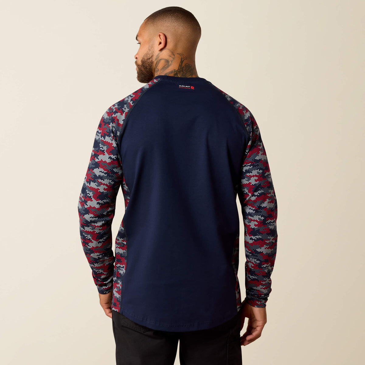 Ariat Quality | FR Stretch Camo Baseball T-Shirt
