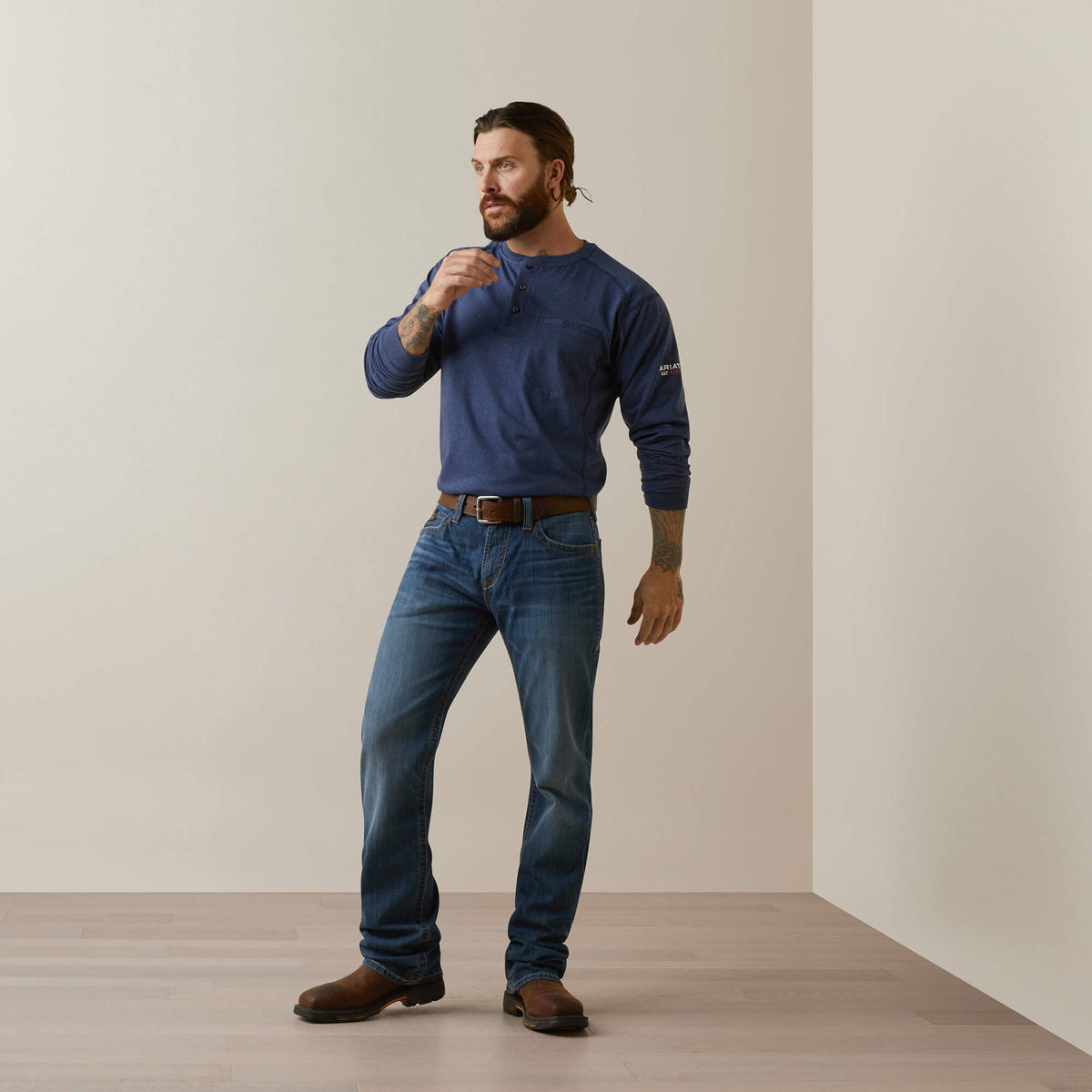 Ariat Signature | FR Air Refinery Row Graphic Henley Top