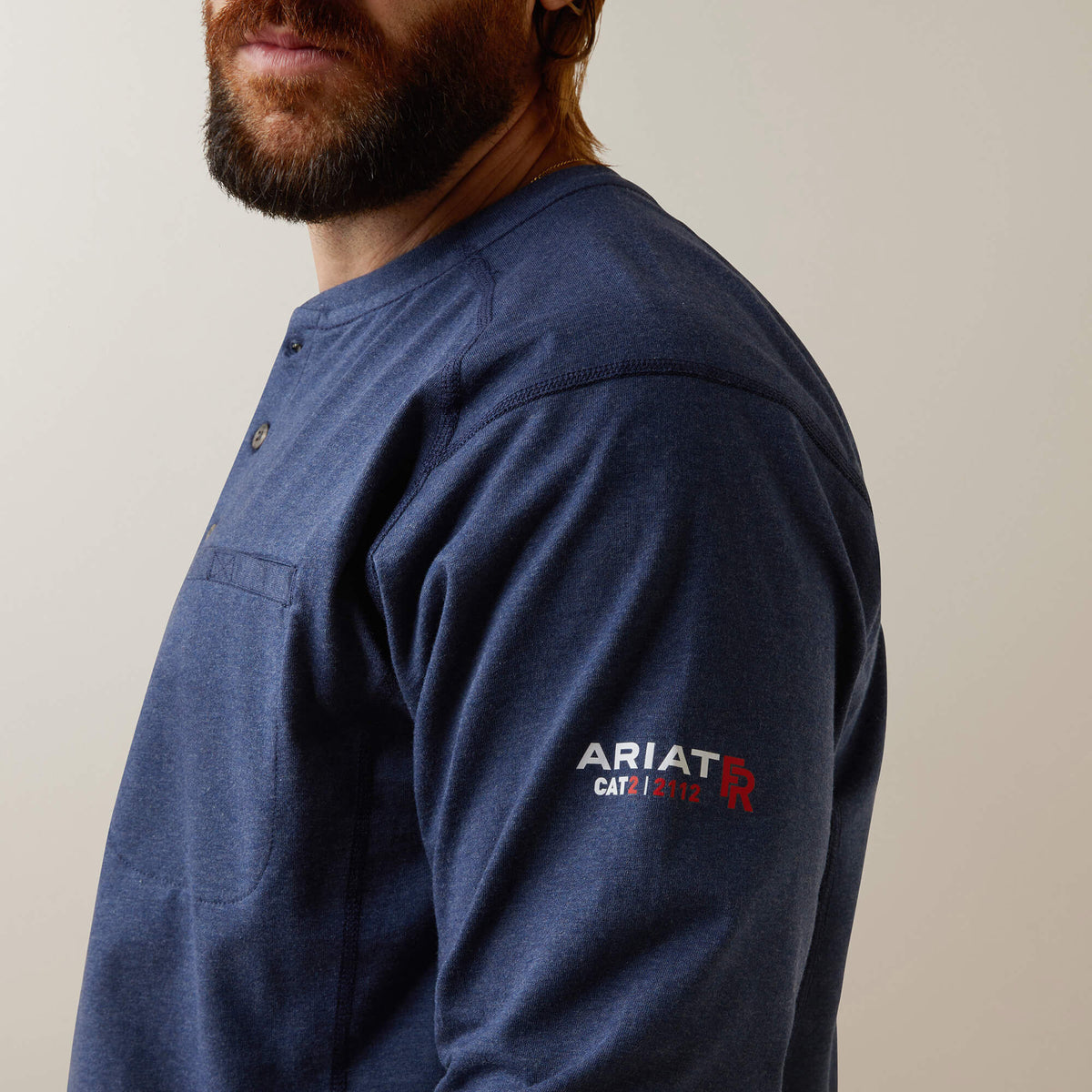 Ariat Signature | FR Air Refinery Row Graphic Henley Top