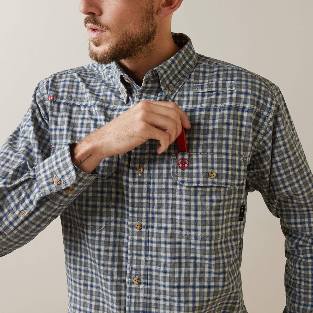Ariat Discount | FR Plaid Featherlight Work Shirt