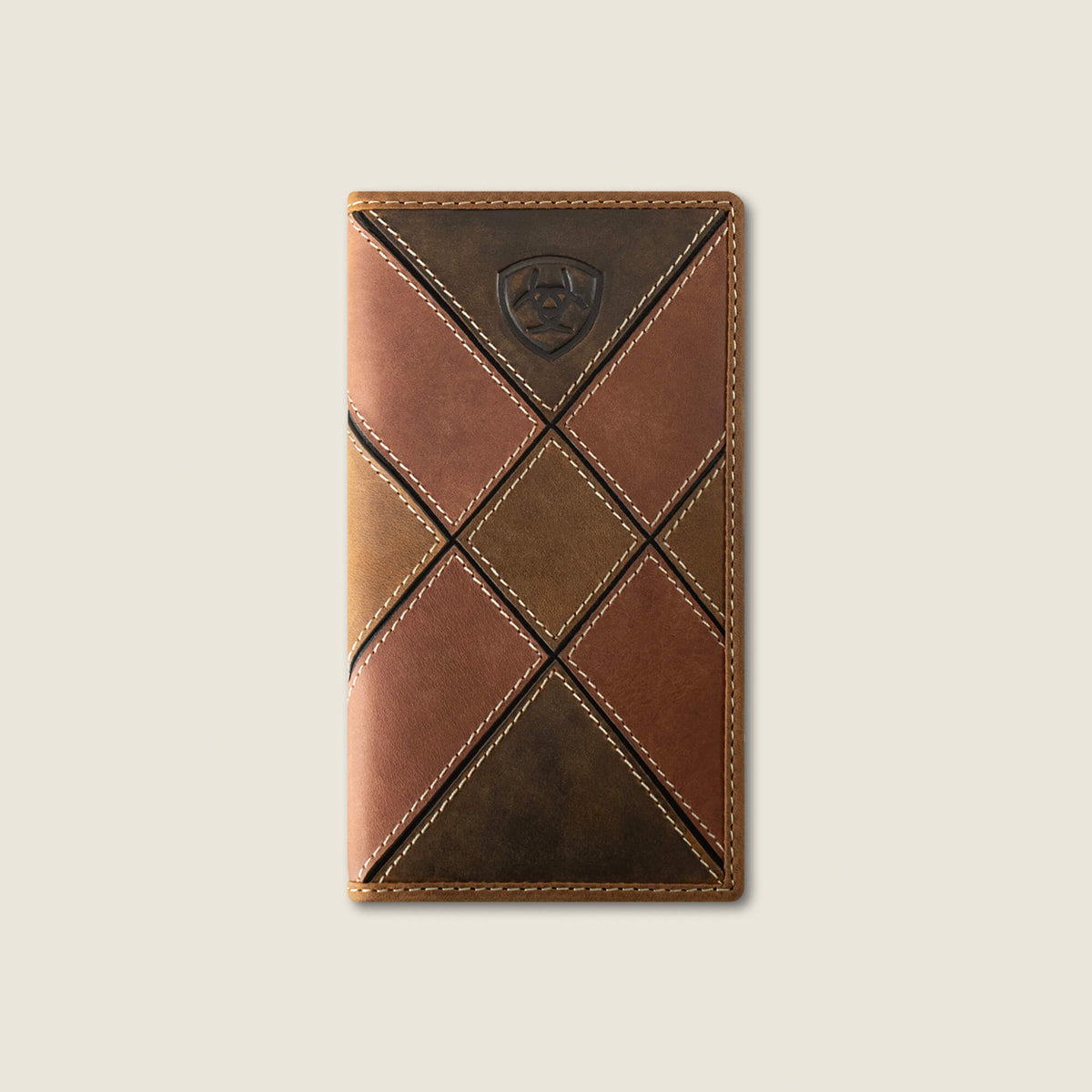 Ariat Classic | Patchwork Embroidered Logo Rodeo Wallet