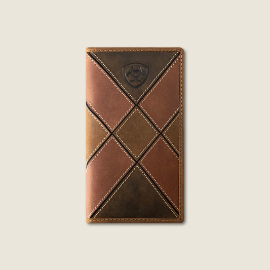 Ariat Classic | Patchwork Embroidered Logo Rodeo Wallet