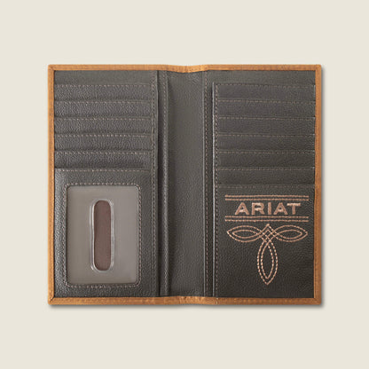 Ariat Classic | Patchwork Embroidered Logo Rodeo Wallet