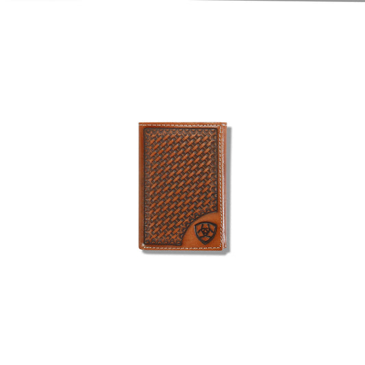 Ariat Signature | Lattice embossed trifold wallet