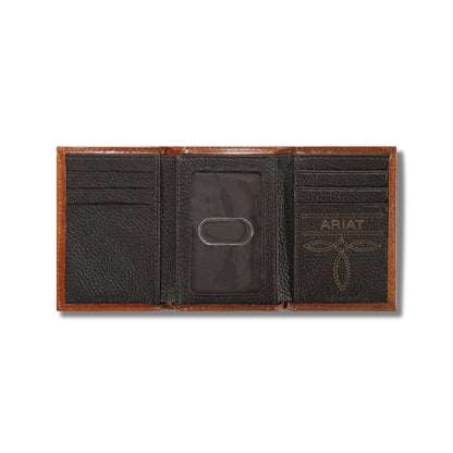 Ariat Signature | Lattice embossed trifold wallet